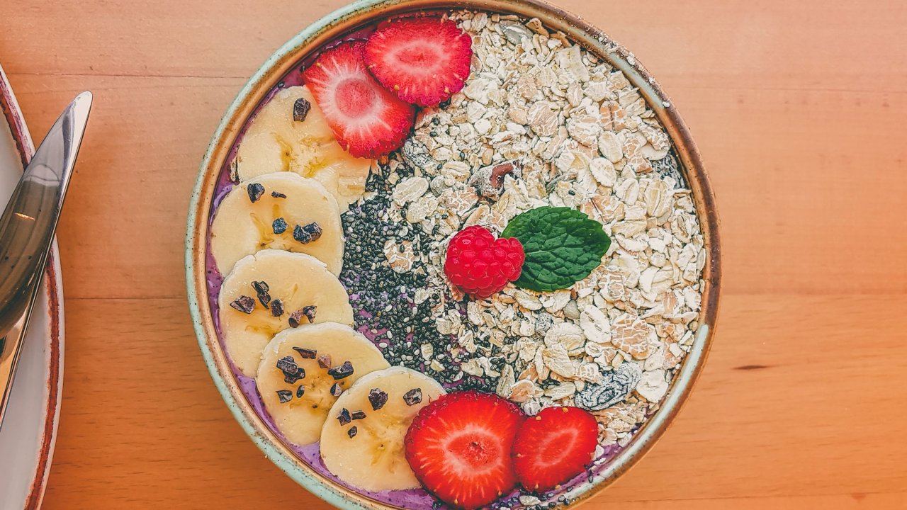 Quick-fix: Rolled oats with chia seeds and banana
